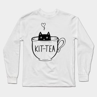 Kit-Tea Cat Lover Long Sleeve T-Shirt